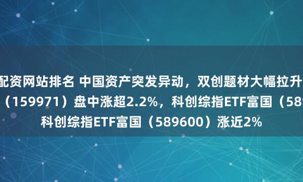 配资网站排名 中国资产突发异动，双创题材大幅拉升，创业板ETF富国（159971）盘中涨超2.2%，科创综指ETF富国（589600）涨近2%