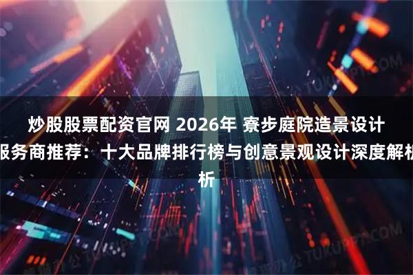 炒股股票配资官网 2026年 寮步庭院造景设计服务商推荐：十大品牌排行榜与创意景观设计深度解析