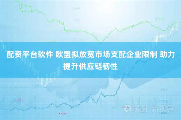 配资平台软件 欧盟拟放宽市场支配企业限制 助力提升供应链韧性